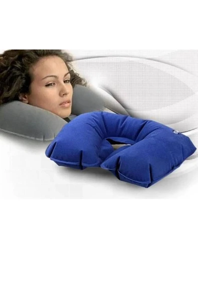 Araba Yastığı Şişme Seyahat Yastığı Oto Yastığı Boyun Yastığı Seyehat Tipi Yastık Tatil Yastığı ürün görseli 1