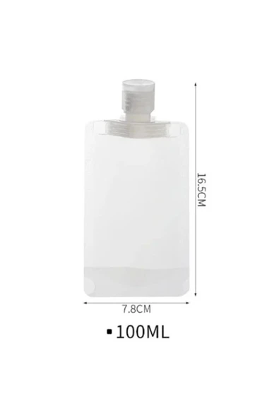 3 Adet 100ml Krem Şampuann Kabı Tekrar Kullanılabilir Set (ao) - Resim 4