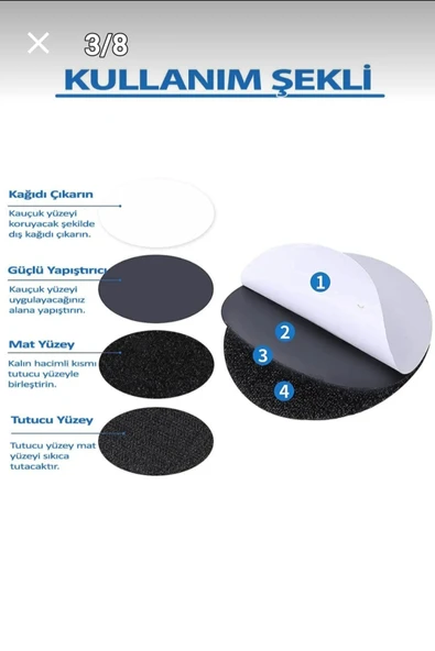 Halı Kaydırmaz Cırt Bantlar Nevresim Minder Örtü Yorgan Paspas Yolluk Kaydırmaz Ped - Resim 4