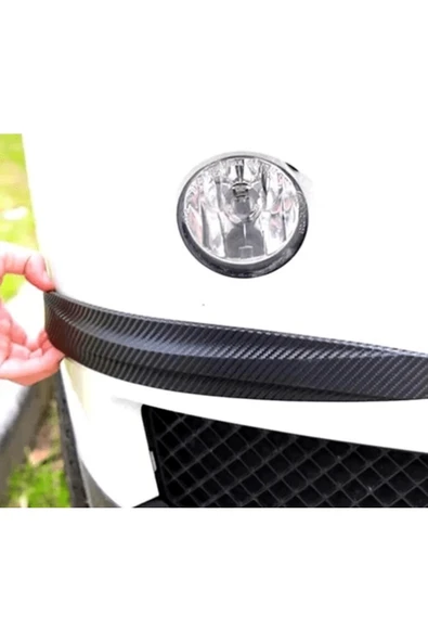 Pratik Araba Tampon Koruyucu Karbon Desenli Siyah Beyaz ( Lisinya ) - Resim 2