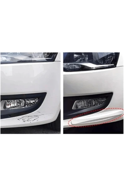 Pratik Araba Tampon Koruyucu Karbon Desenli Siyah Beyaz ( Lisinya ) - Resim 4