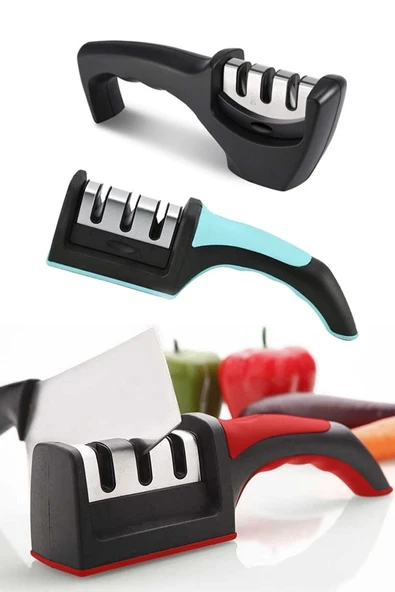 Profesyonel Bıçak Bileyici 3 Açılı Elmas Seramik Tungsten Çelik El Bıçaklar? - MLA4293-6153 - Resim 2