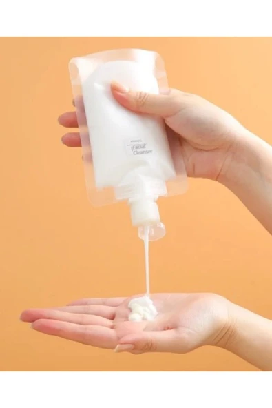 3 Adet 100ml Krem Şampuan Kabı Tekrarr Kullanılabilir Set (W3) - Resim 2