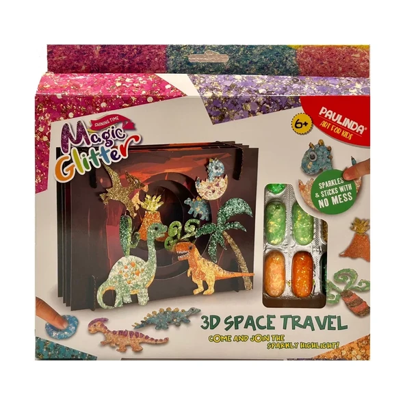 Paulinda Magic Glitter Space Travel 3D Hobi Set S00095634 ürün görseli 1