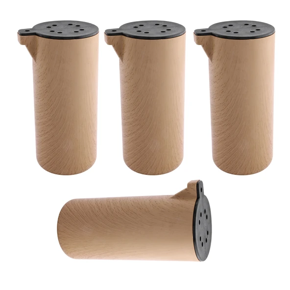 (4 Adet) Plastik Terra Kubik Kayın Beji 15 cm Mobilya Kanepe Koltuk Baza Yükseltme Ayağı Ayakları ürün görseli