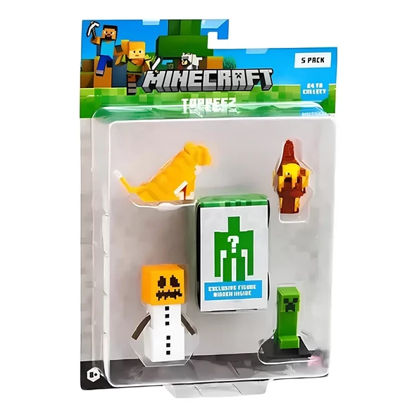 Minecraft 3D Figür Toppeez 5'li - Resim 4