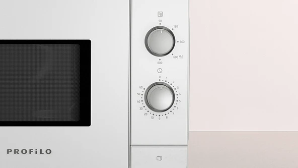 Profilo FRIST7A0B 20 Lt Beyaz Mikrodalga Fırın - Resim 3