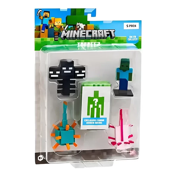 Minecraft 3D Figür Toppeez 5'li - Resim 3