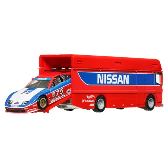 Hot Wheels Premium Team Transport Euro Hauler & 94 Nissan 300 ZX GTS HRV44 - 1
