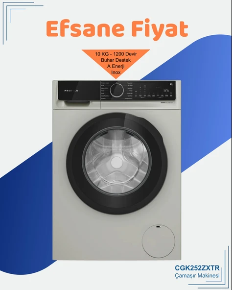 Profilo CGK252ZXTR 1200 Devir 10 kg Çamaşır Makinesi ürün görseli