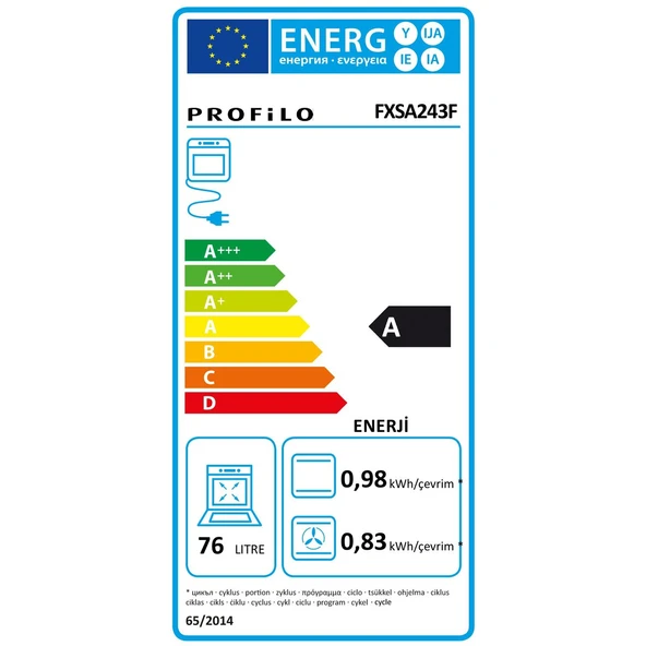 Profilo FXSA243F A Enerji Sınıfı 8 Programlı Ankastre Fırın - Resim 8