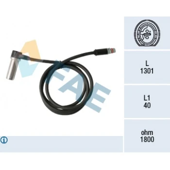 İveco Ticarı Abs Sensoru On Daıly IV 06>11 1300mm - Fae 78363 ürün görseli