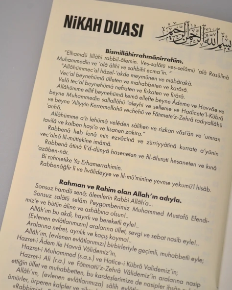 Dini Nikah Seti – Kurdeleli Özel Kutu | Dini Nikah Defteri, Kadife Yasin, Gelin Başörtüsü, Kristal Tesbih, Gül Suyu, Takke, Esans - Resim 9