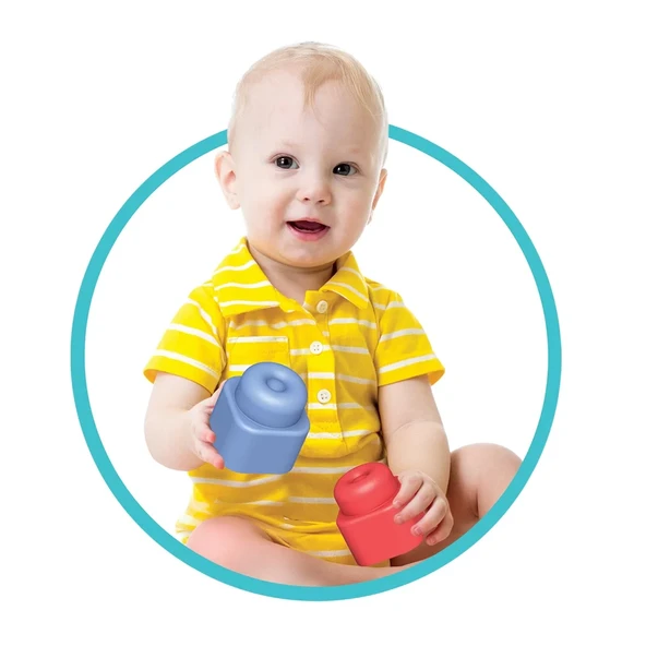 Yumuşak Big Bloklar Kova 18 Parça - Resim 4