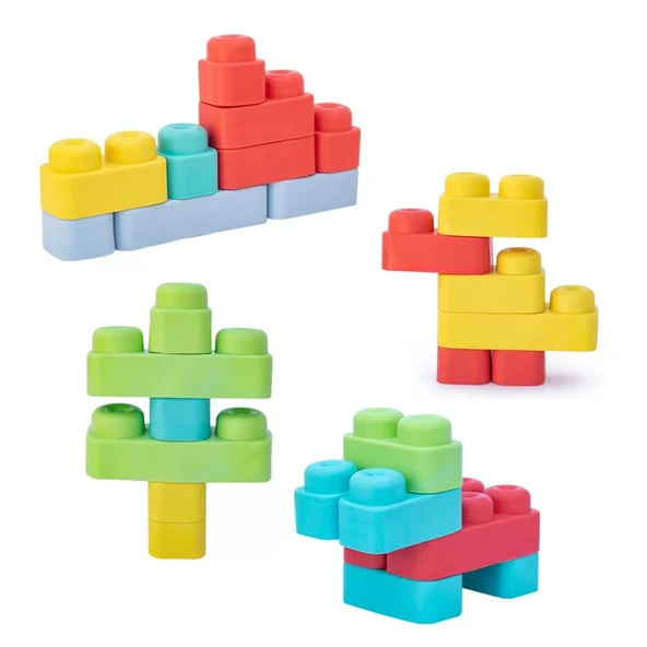 Yumuşak Big Bloklar Çanta 24 Parça