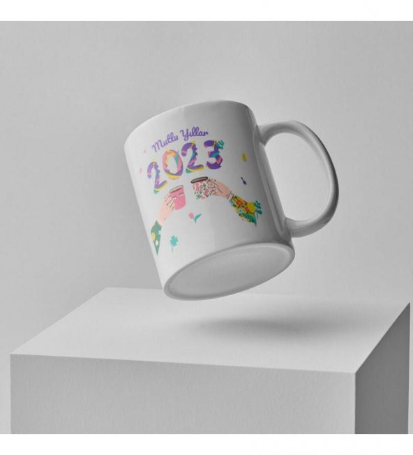 Kişiye Özel 2023 Temalı Fotoğraf Baskılı Porselen Kupa Bardak HC2030 - 5