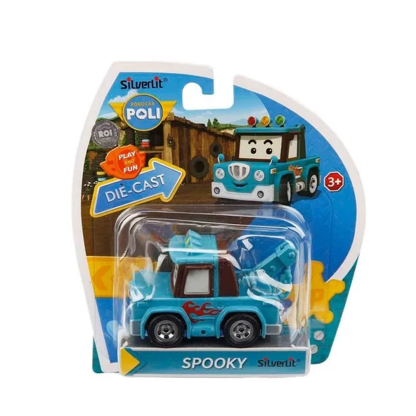 Robocar Poli Metal Araç Karakter Figür Spooky - Resim 2