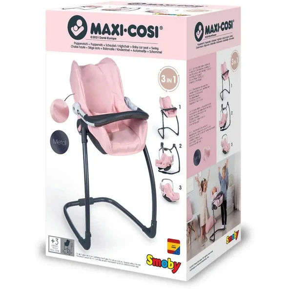 Maxi-Cosi Oyuncak Oyuncak Bebek Mama Sandalyesi Pembe - 4