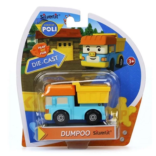 Robocar Poli Metal Araç Karakter Figür Dumpoo - Resim 2