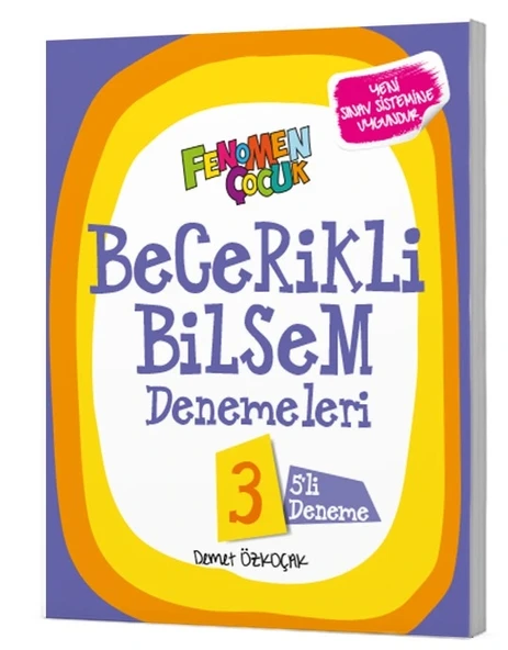 Fenomen Çocuk 3. Sınıf Becerikli Bilsem Genel Zihinsel (5 Deneme) Yeni ürün görseli 1