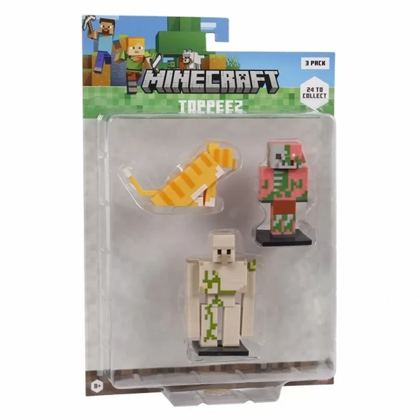 Minecraft 3D Figür Toppeez 3'lü Set ürün görseli 1