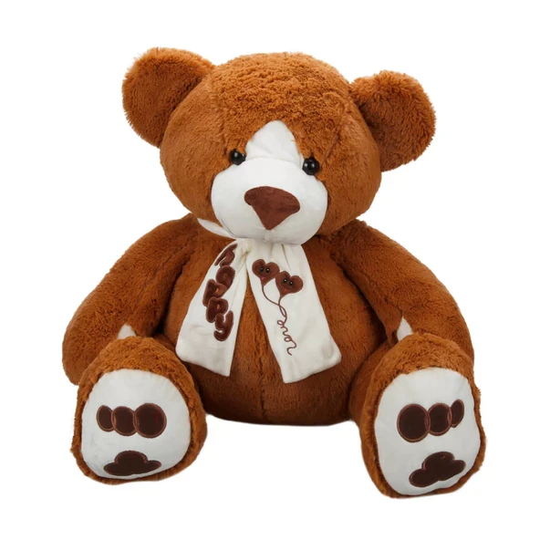 Oturan Atkılı Peluş Ayı 60 cm. ürün görseli