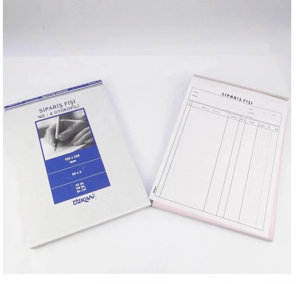 Sipariş Fişi Otokopili Büyük Boy No:4 50X2 1 adet