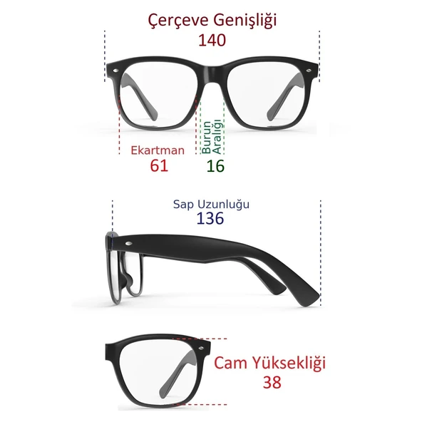 Di Caprio DC4011BLACK Siyah İnce Dikdörtgen Metal Çerçeve Antirefle Polarize Camlı Erkek Güneş Gözlüğü - Resim 3