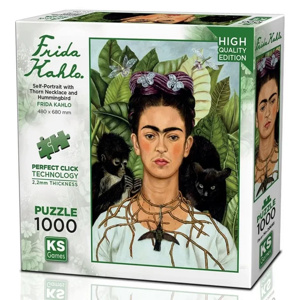 KS Games Self-Portrait with Thorn Necklace Puzzle 1000 Parça 20665 - 1