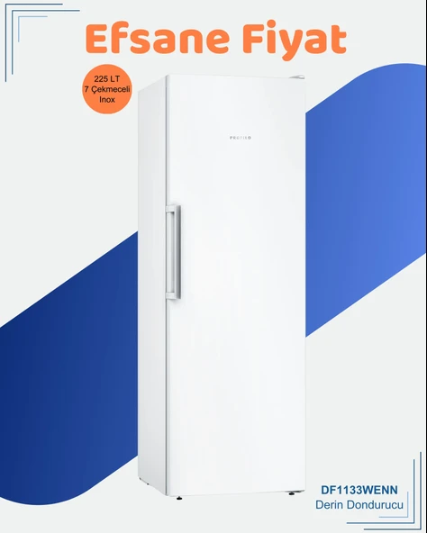 Profilo DF1133WENN 7 Çekmeceli Dikey Derin Dondurucu ürün görseli
