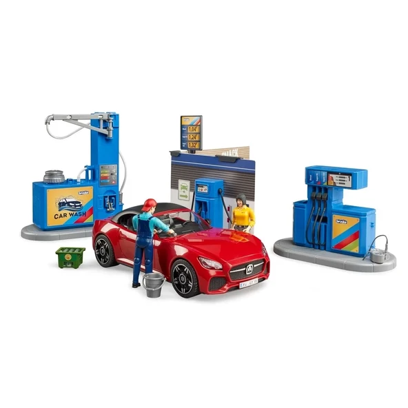 Bruder Benzin İstasyonu Ve Oto Yıkama BR62111 ürün görseli 1