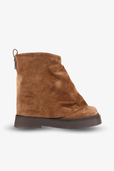 Stato - Taba Hakiki Süet Deri Bağcıksız Kadın Bot 25-1238 ürün görseli 1