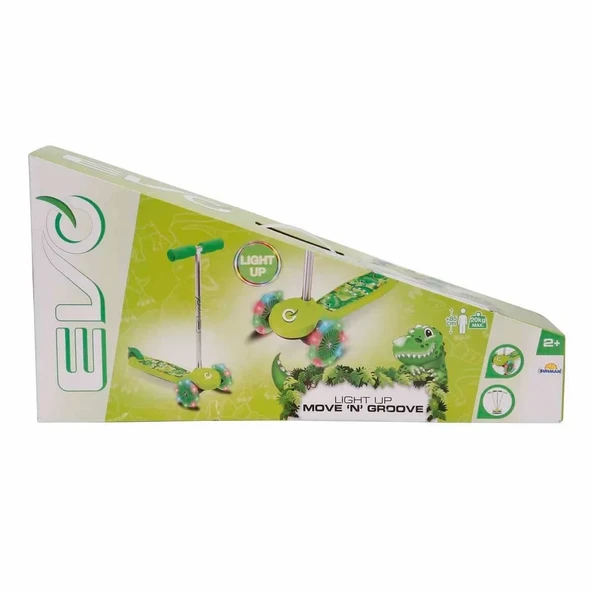 Evo 3 Tekerlekli Dino Move N Groove Işıklı Scooter - Resim 4