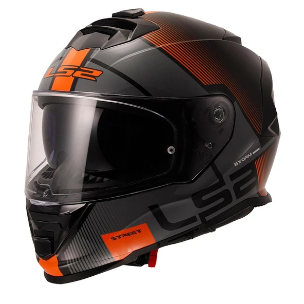 LS2 STORM 2 EPIC SİYAH-TURUNCU KASK ürün görseli 1