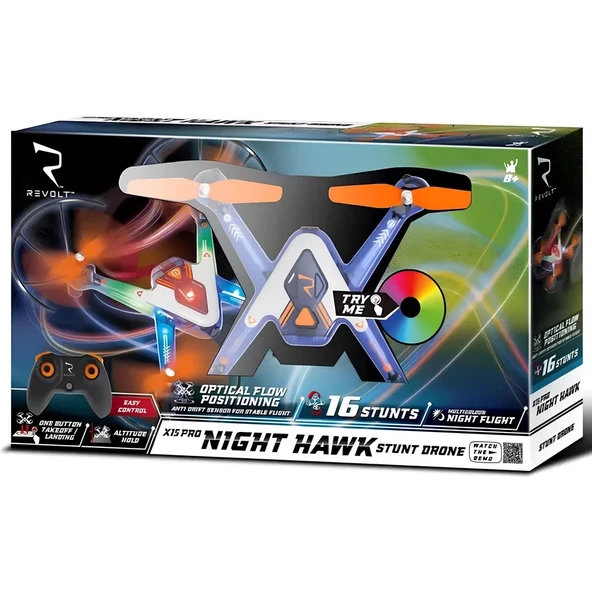 Uzaktan Kumandalı Night Hawk Stunt Işıklı Drone - 2