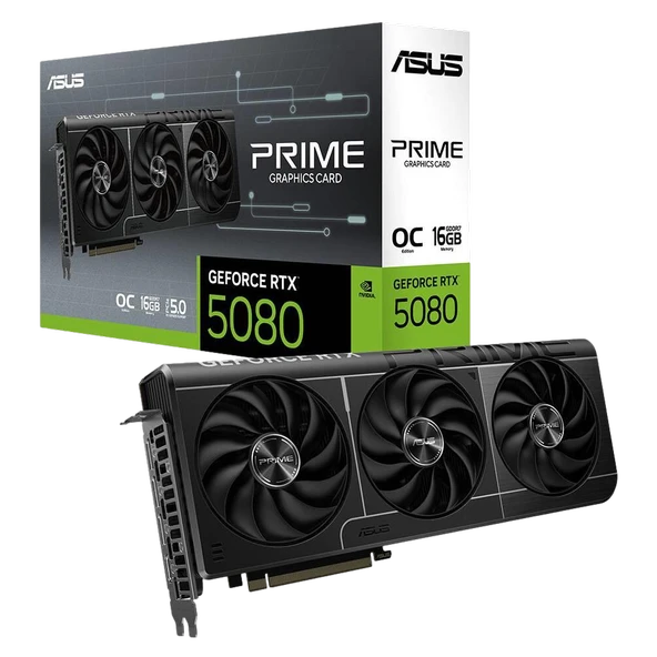 ASUS PRIME GeForce RTX 5080 16GB GDDR7 OC Edition DLSS 4 256 Bit Ekran Kartı ürün görseli