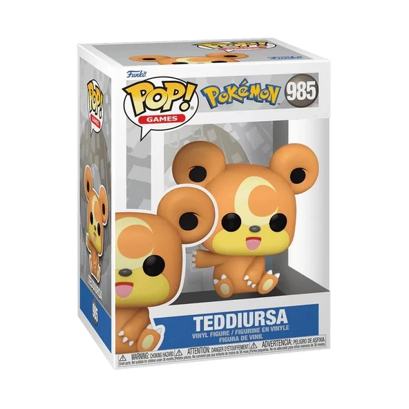 Funko POP Games: Pokemon- Teddiursa (EMEA) - Resim 2