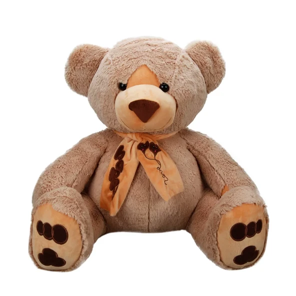 Oturan Atkılı Peluş Ayı 60 cm. - Resim 2