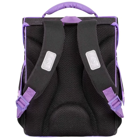 Yıldız Desenli Siyah Okul Çantası - 5