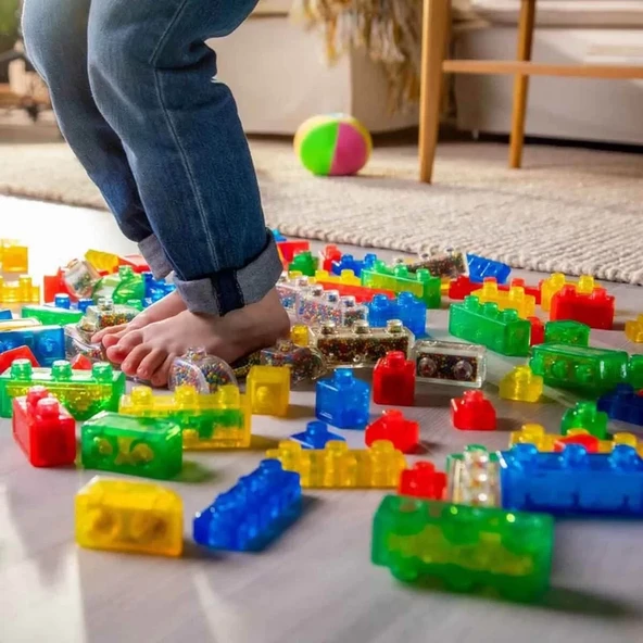 2in1 Jelly Blox Saklama Kutulu Blok Seti 30 Parça - Resim 4