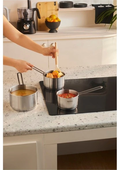 Karaca Fiorino İndüksiyon Tabanlı Çelik 3 Parça Mini Sütlük/Sosluk Set - Resim 2