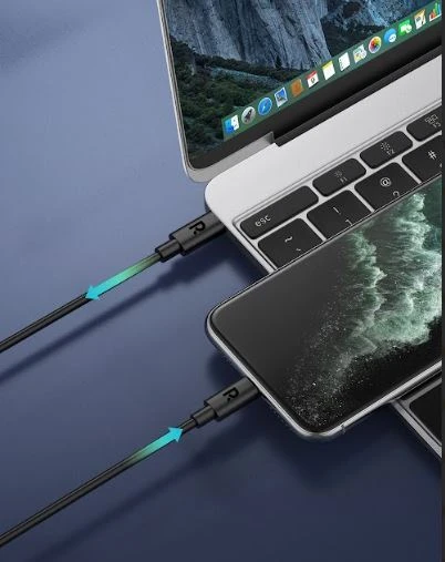 RAVPOWER Type-C to Lightning Cable 1m TPE Black RP-CB1016 - 4