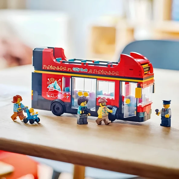 LEGO City Kırmızı İki Katlı Gezi Otobüsü 60407 - Resim 5