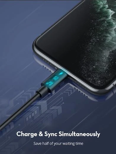 RAVPOWER Type-C to Lightning Cable 1m TPE Black RP-CB1016 - 2