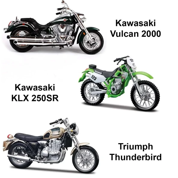 1:18 Maisto Motorsiklet - Resim 4