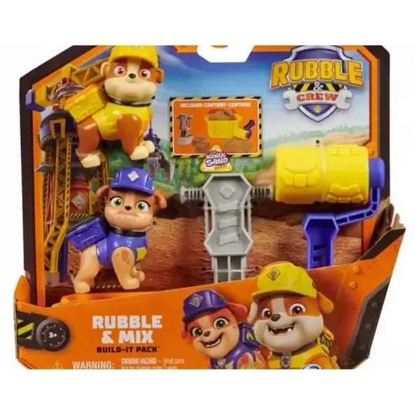 Paw Patrol Rubble & Crew Yapı Seti - Resim 3