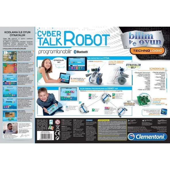Bilim ve Oyun Robotik Laboratuvarı Cyber Talk Robot - Resim 4
