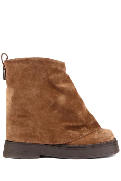 Stato - Taba Hakiki Süet Deri Bağcıksız Kadın Bot 25-1238 - Resim 2