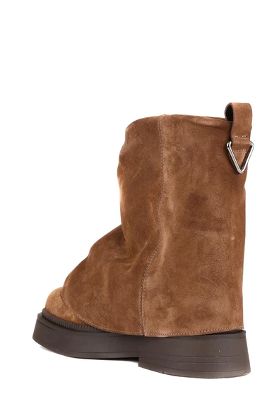 Stato - Taba Hakiki Süet Deri Bağcıksız Kadın Bot 25-1238 - Resim 5