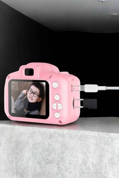 Çocuklara Özel Dijital Fotoğraf Makinesi Mini 1080P HD Kaliteli - Resim 3